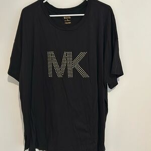 Michael Kors mid sleeve 3x gold beaded MK